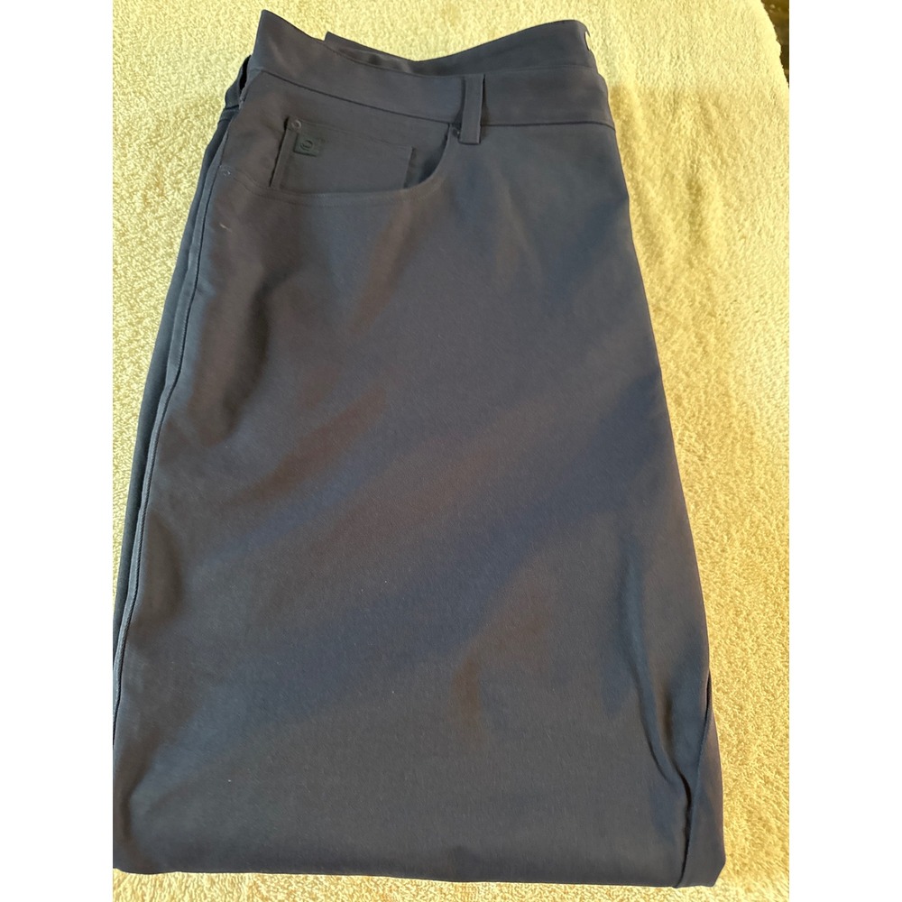 Peter Millar Crown Sport Navy Blue Performance Pants 40/34 Golf Business Casual